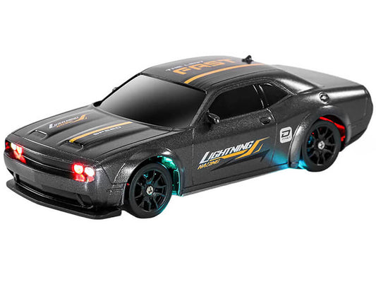 E-ZEE RC 1/43 LIGHTING STINGER 4WD DRIFT CAR W/GYRO - SILVER