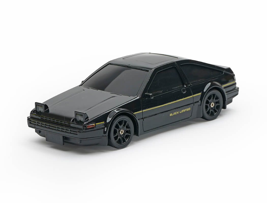 E-ZEE RC 1/43 LIGHTING TRUENO 4WD DRIFT CAR WITH GYRO - BLACK
