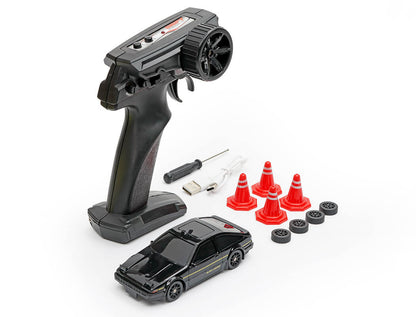 E-ZEE RC 1/43 LIGHTING TRUENO 4WD DRIFT CAR WITH GYRO - BLACK
