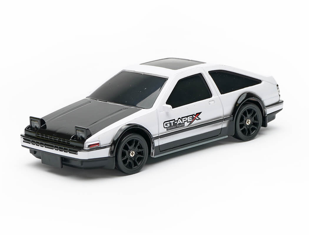 E-ZEE RC 1/43 LIGHTING TRUENO 4WD DRIFT CAR WITH GYRO - WHITE