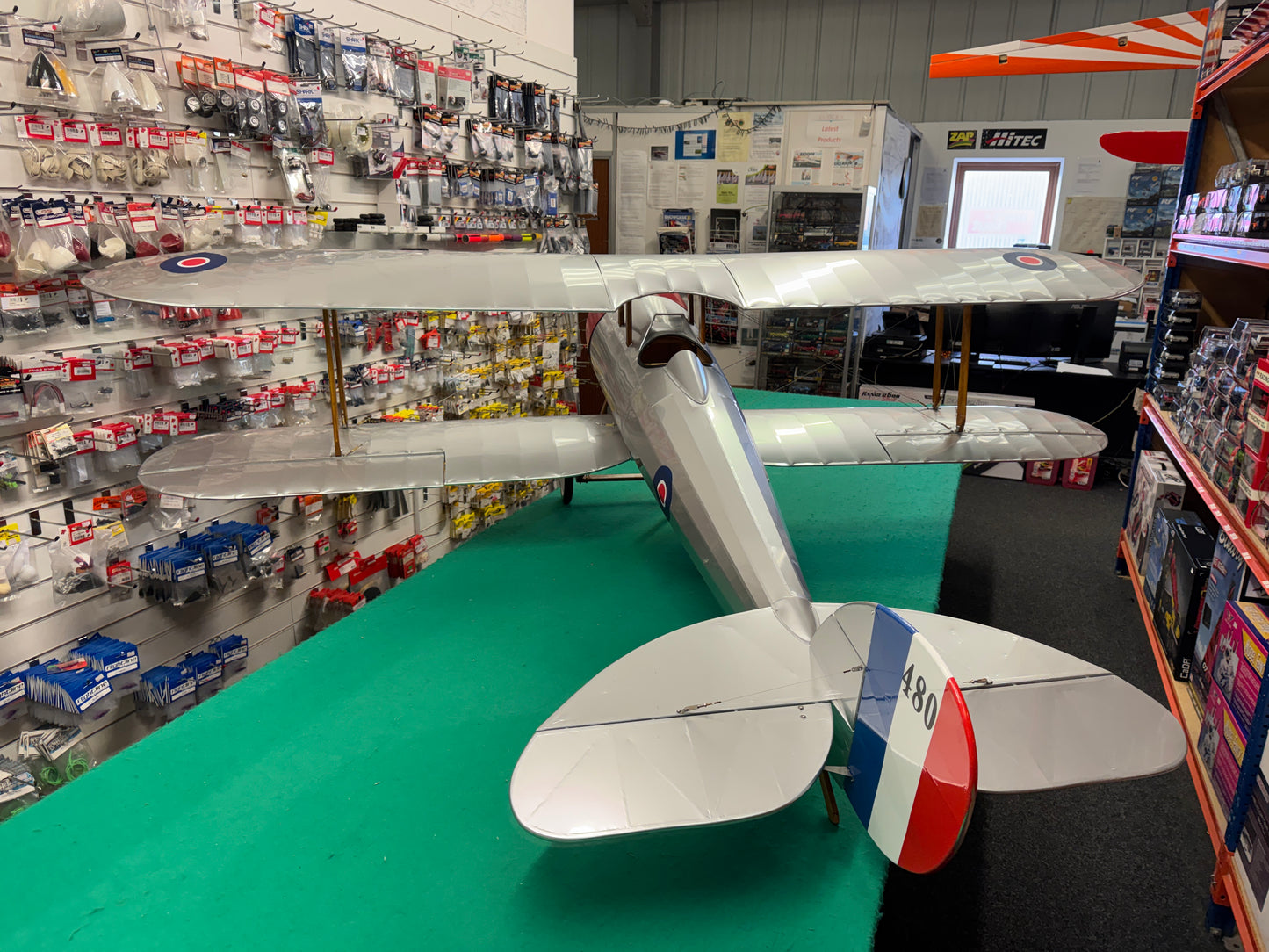BUILT Valueplanes Balsa 1/3 Scale Nieuport 28 Kit, 2830mm Wingspan