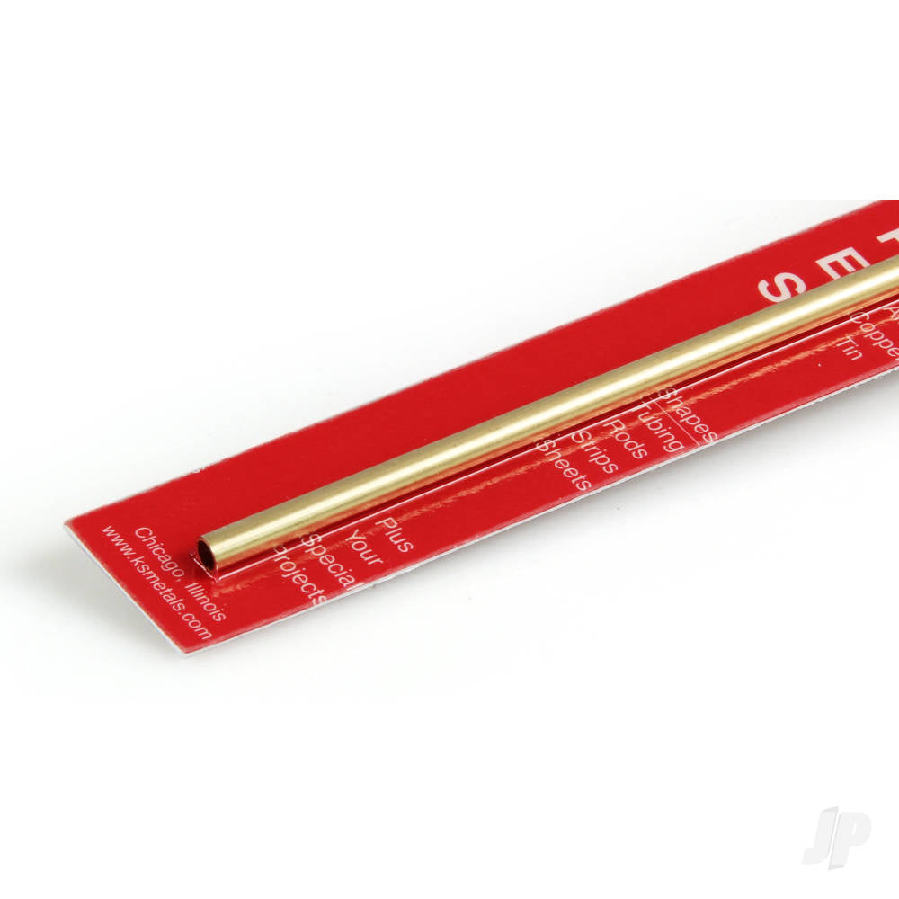 K&S Brass Round Tube, 3/16 x 12in - .014in Wall