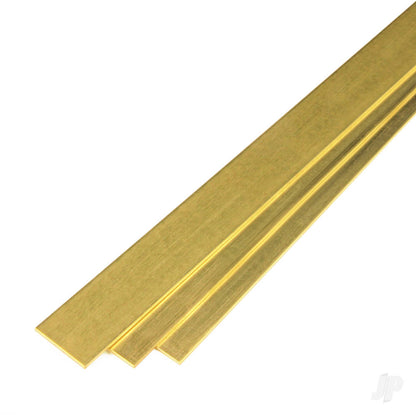 K&S KNS8243 Brass Strip 0.6 x 19 x 305mm 1/32 (.032 x 3/4 x 12")