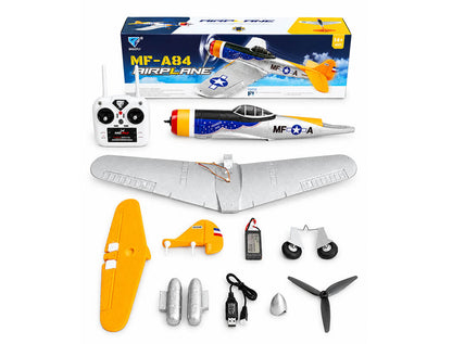 MO-FLY A84 SILVER/ORANGE 690MM 6CH 3D/6G WITH 6-AXIS GYRO RTF