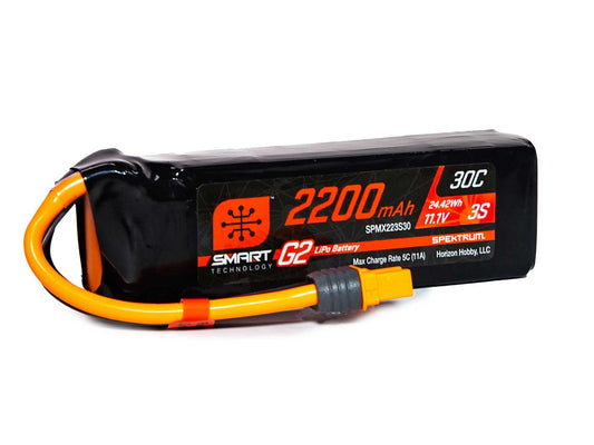 Spektrum 2200mAh 3S 11.1V SMART G2 30C IC3