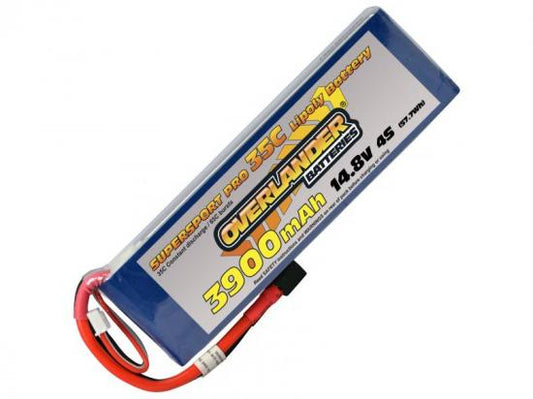 Overlander 3900mAh 14.8V 4S 35C Supersport Pro LiPo Battery XT60