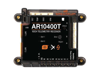 Spektrum AR10400T 10 Channel PowerSafe Telemetry Receiver P-SPMAR10400T