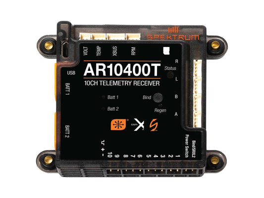 Spektrum AR10400T 10 Channel PowerSafe Telemetry Receiver P-SPMAR10400T