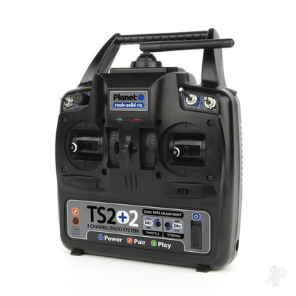 Planet TS2+2 2.4GHz 2-Channel Stick Transmitter with 2 Aux Channels with 6-channel Rx