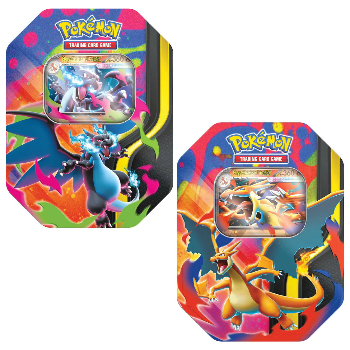 Pokémon TCG: Mega Charizard X & Y Ex Tins (Both Tins)