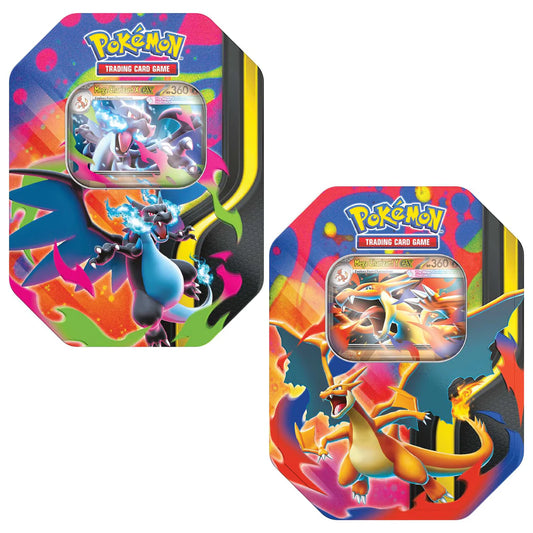 Pokémon TCG: Mega Charizard X & Y Ex Tins (Both Tins)
