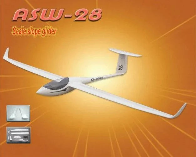 FlyFly ASW-28 Electric Scale EP Glider 2.6M Fibreglass/Balsa Wings ...