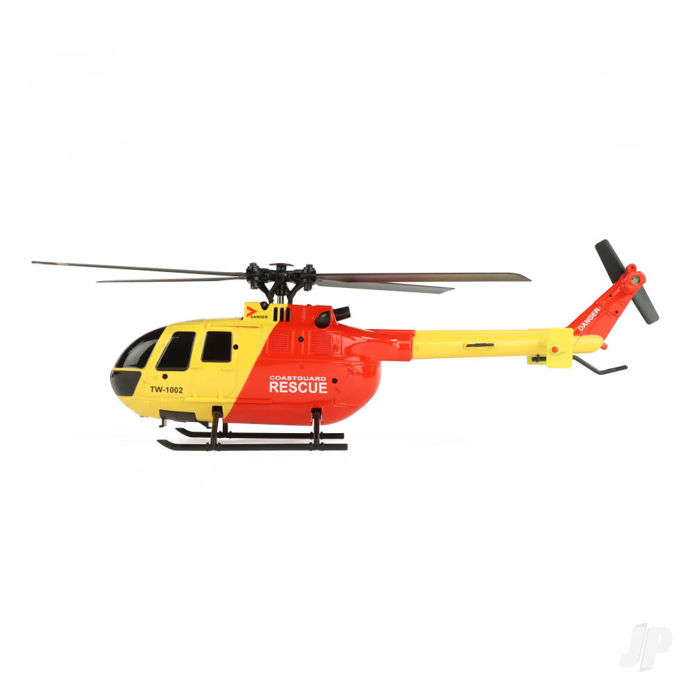 Twister BO-105 Scale 250 Flybarless Helicopter with 6 Axis Stabilisation and Altitude Hold (Yellow/Red) (Copy)