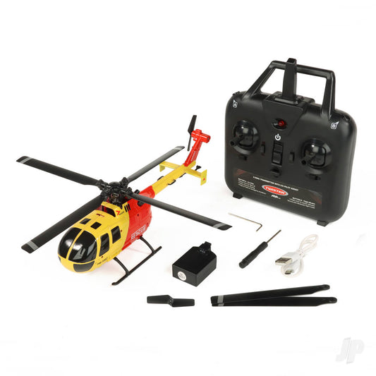 Twister BO-105 Scale 250 Flybarless Helicopter with 6 Axis Stabilisation and Altitude Hold (Yellow/Red) (Copy)