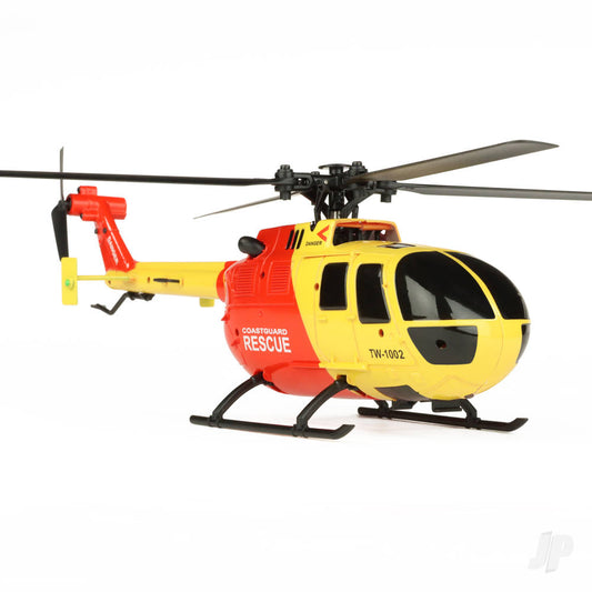 Twister BO-105 Scale 250 Flybarless Helicopter with 6 Axis Stabilisation and Altitude Hold (Yellow/Red) (Copy)