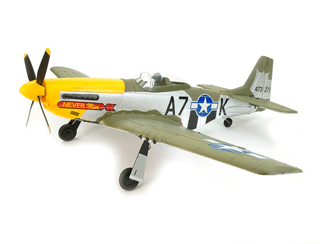 VOLANTEX P-51D MUSTANG GREEN 4CH 500MM BRUSHLESS WITH GYRO RTF