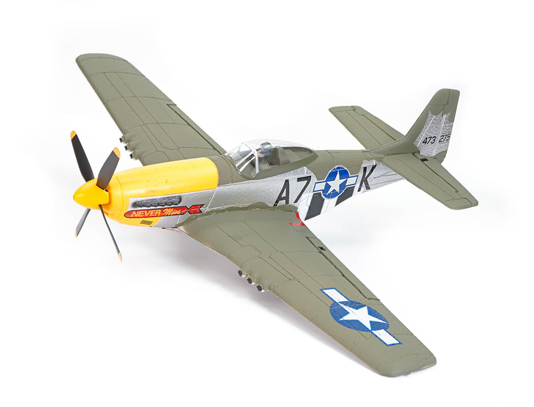 VOLANTEX P-51D MUSTANG GREEN 4CH 500MM BRUSHLESS WITH GYRO RTF