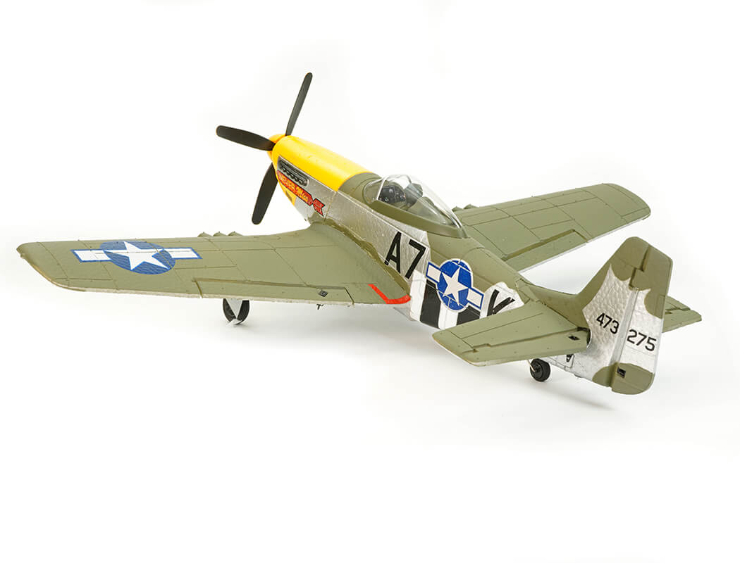 VOLANTEX P-51D MUSTANG GREEN 4CH 500MM BRUSHLESS WITH GYRO RTF