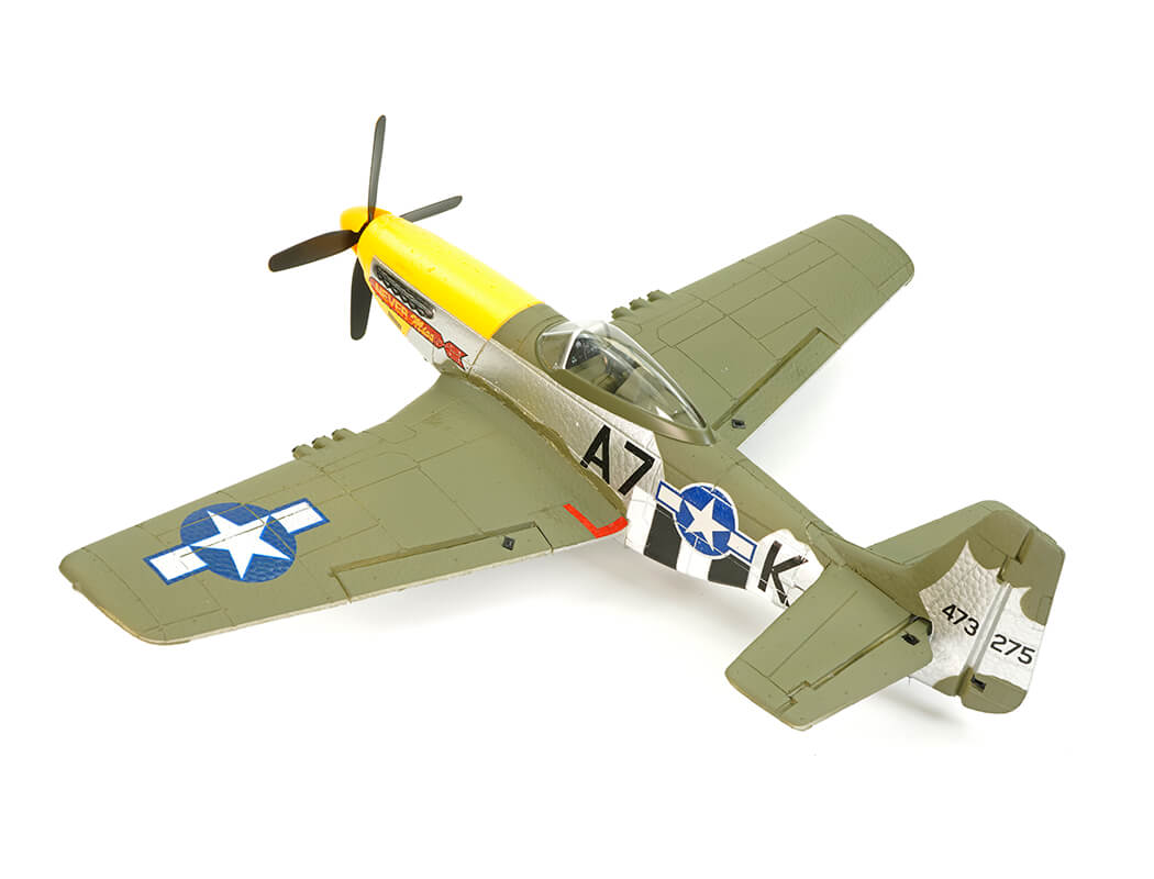 VOLANTEX P-51D MUSTANG GREEN 4CH 500MM BRUSHLESS WITH GYRO RTF