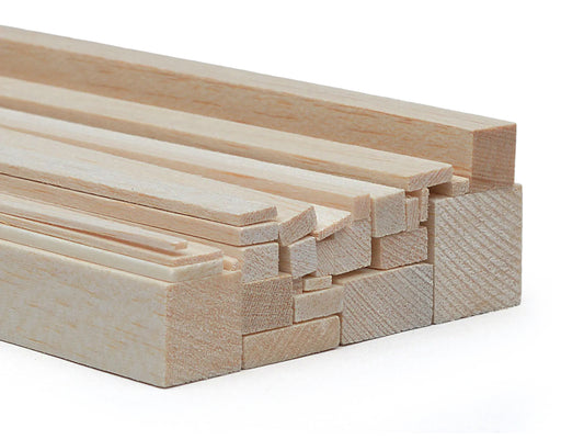 Slec Balsa Strip 6.5 x 9.5 x 915mm (1/4 x 3/8 x 36")