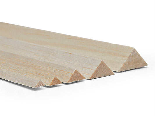 Slec Balsa Triangle 12.5 x 12.5 x 915mm (1/2 x 1/2 x 36")