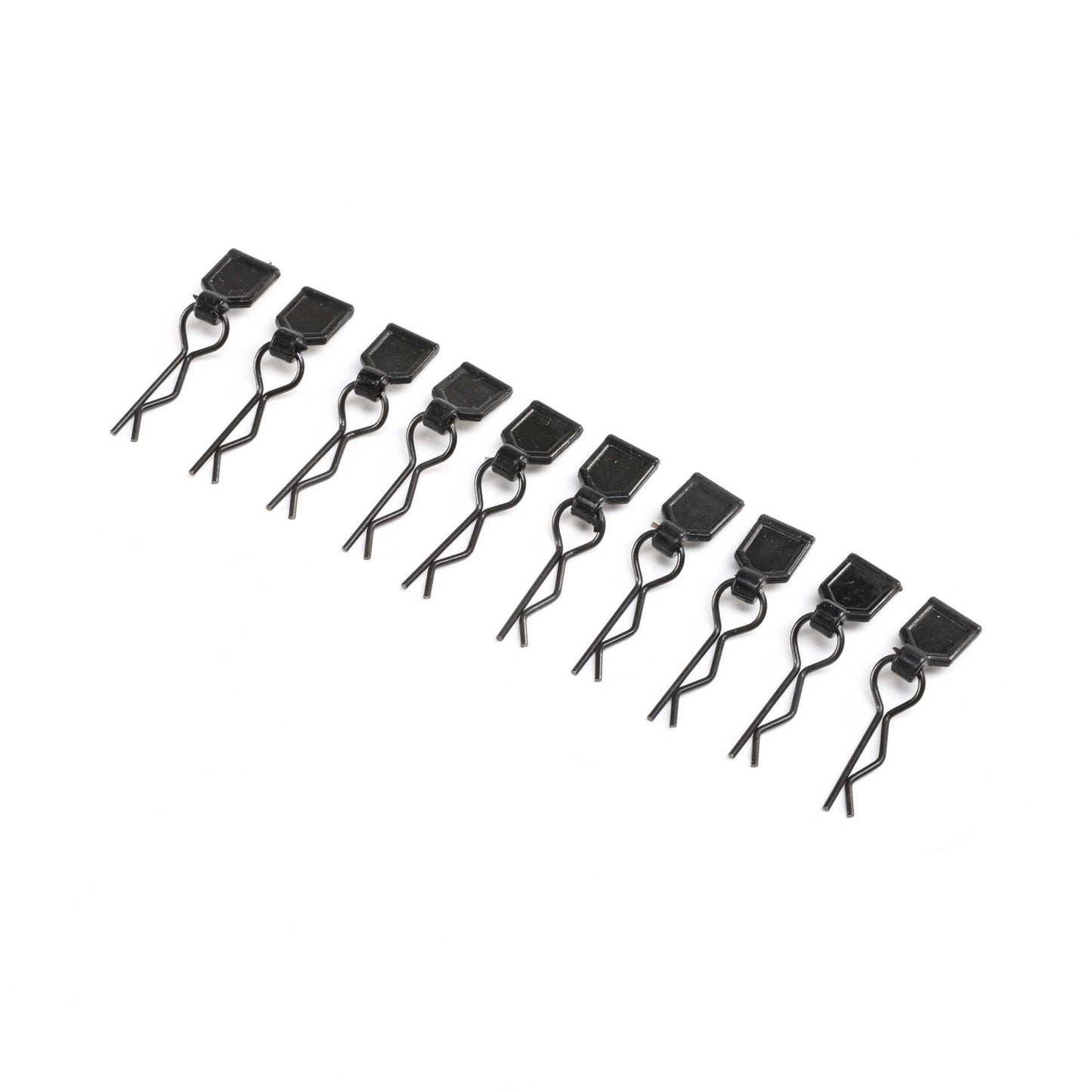 LOSI Body Clips, Black, Small (10): LMTZ-LOS246003