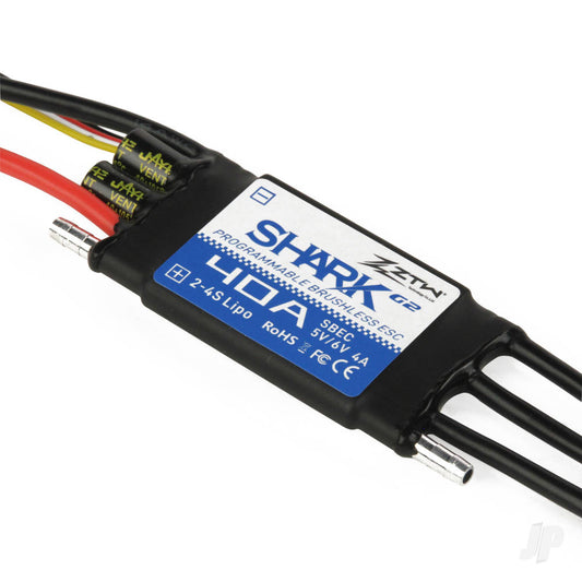 Shark 40A SBEC ESC G2 (2-4 Cells) (Water-cooled) ZTW9040211
