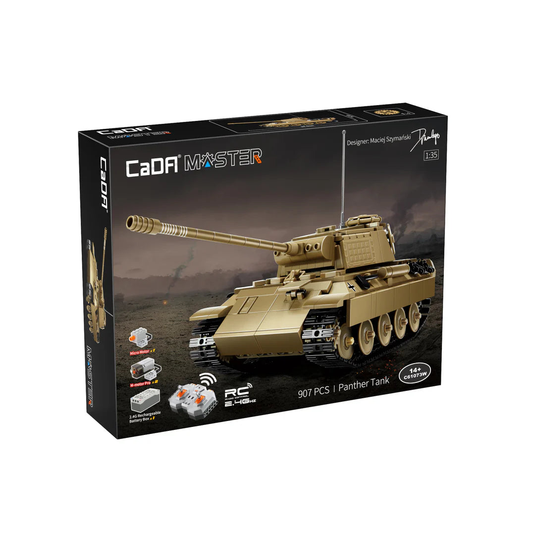 CaDA RC Panther Tank - 907pcs Brick Kit