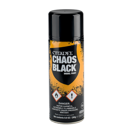 Citadel Paint: Chaos Black 400ml (Spray)