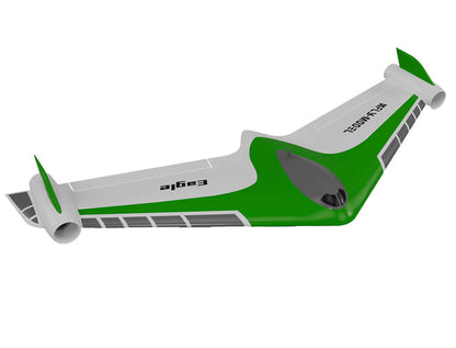 XFLY EAGLE 40MM EDF FLYING WING WITHOUT TX/RX/BATTERY WITH GYRO - GREEN