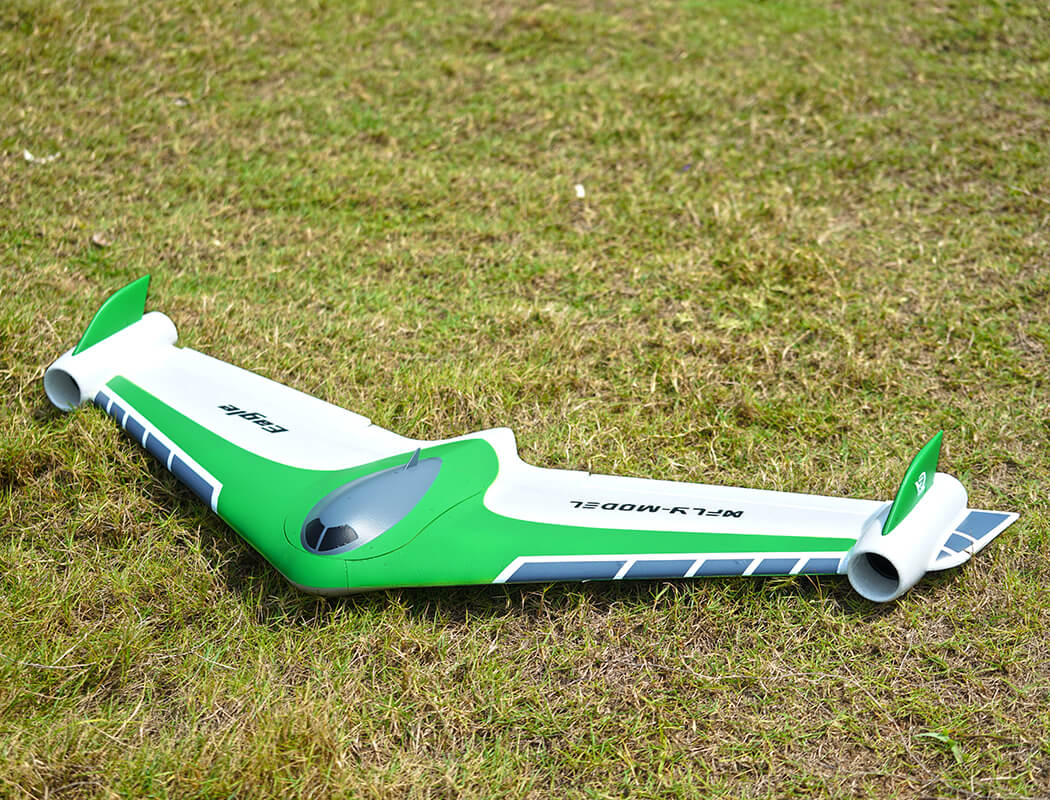 XFLY EAGLE 40MM EDF FLYING WING WITHOUT TX/RX/BATTERY WITH GYRO - GREEN