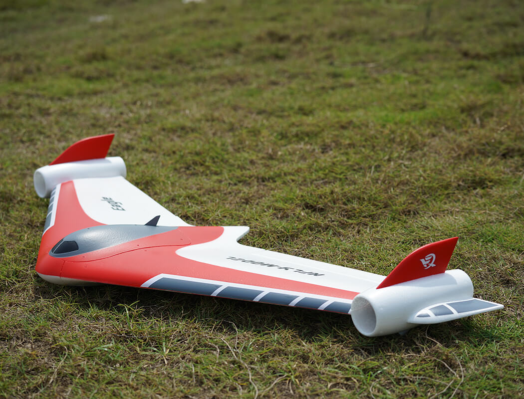 XFLY EAGLE 40MM EDF FLYING WING WITHOUT TX/RX/BATTERY WITH GYRO - RED