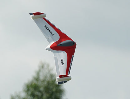 XFLY EAGLE 40MM EDF FLYING WING WITHOUT TX/RX/BATTERY WITH GYRO - RED