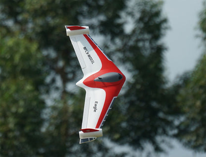 XFLY EAGLE 40MM EDF FLYING WING WITHOUT TX/RX/BATTERY WITH GYRO - RED