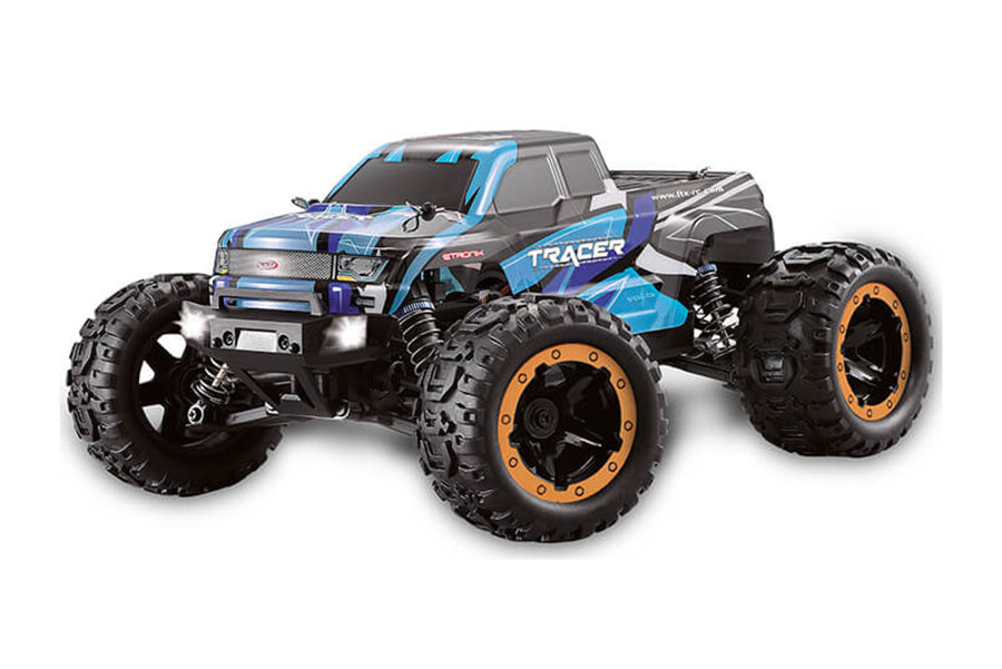 FTX TRACER 1/16 4WD MONSTER TRUCK RTR BLUE BRUSHED RC CAR FTX5576B