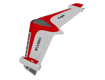 XFLY EAGLE 40MM EDF FLYING WING WITHOUT TX/RX/BATTERY WITH GYRO - RED