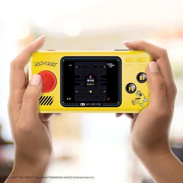 Pac-Man Pocket Player Portable Gaming System (3 Games In 1)