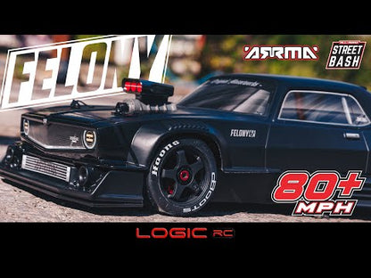 ARRMA 1:7 Felony 6S BLX RTR Black