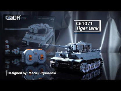 CaDA RC MOC- Tiger Tank - 925pcs Brick Kit