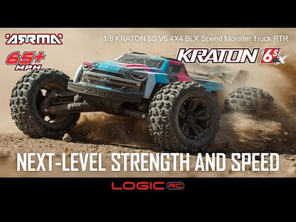 Arrma 1/8 KRATON 6S V6 4X4 BLX Speed Monster Truck RTR Pink ARA8608V6T2