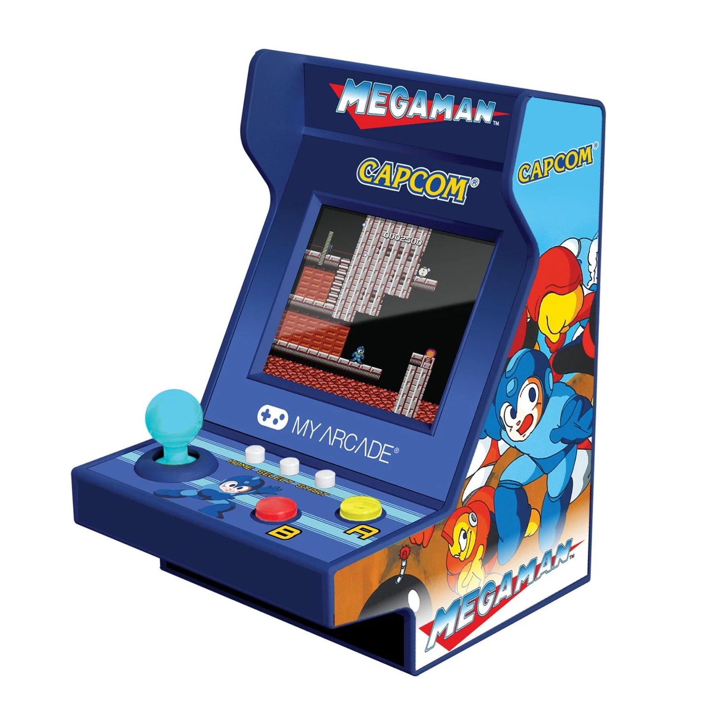 Mega Man Pico Player 3.7" Portable Retro Arcade (6 Games in 1)