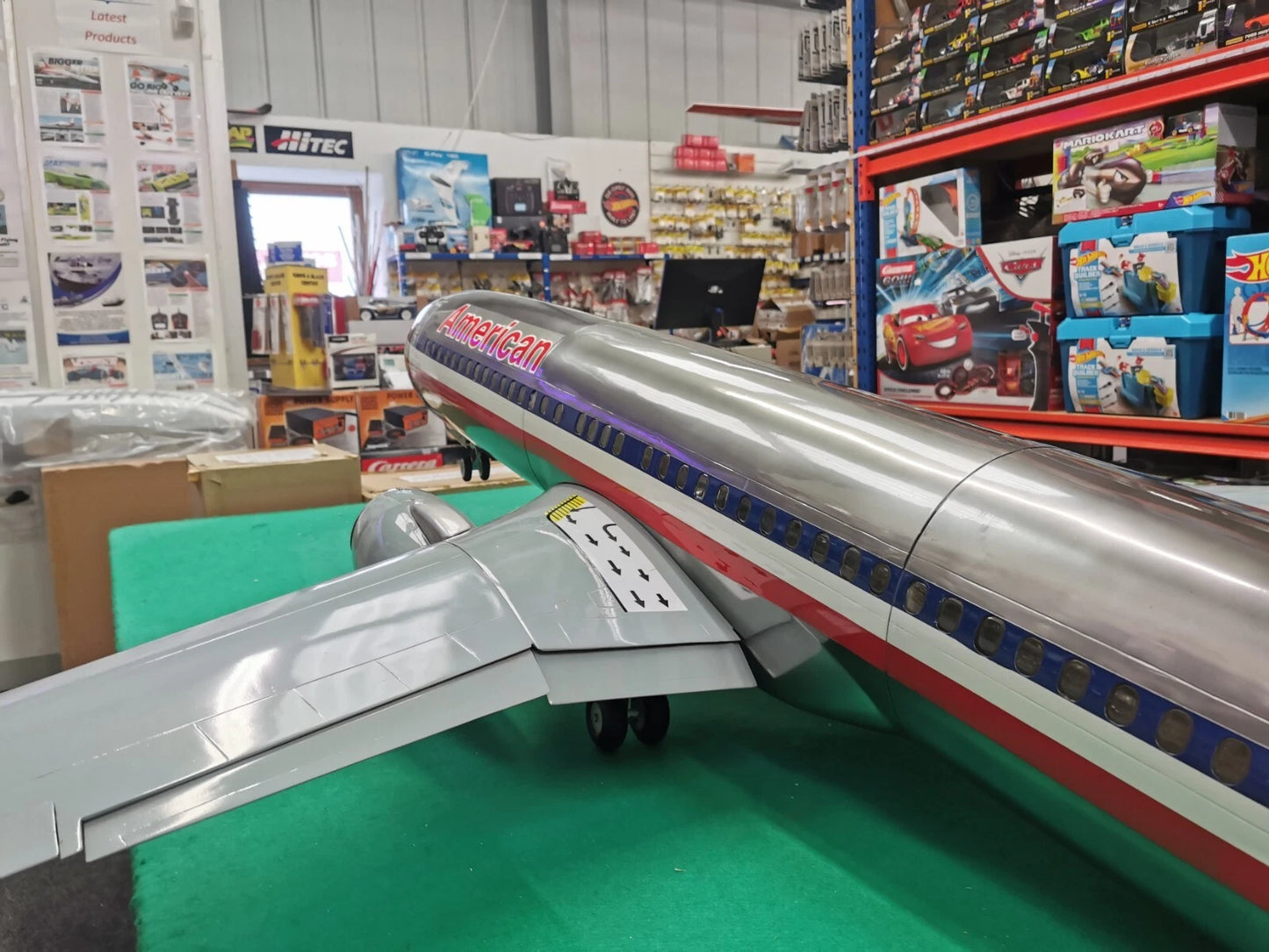 Rc Boeing 737 AA Chrome Airliner Twin Edf 90mm Jet American Air Unassembled Kit