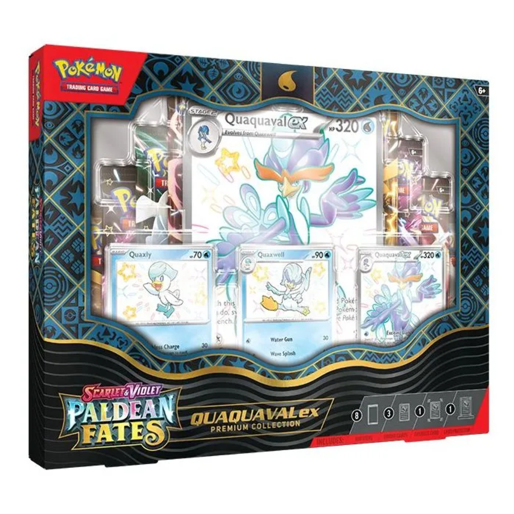 Pokemon TCG: Scarlet & Violet 4.5 Paldean Fates Premium Collection Quaquaval