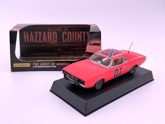 Pioneer Slot Car P171 Dodge Charger Dukes of Hazzard The Ghost of General Lee