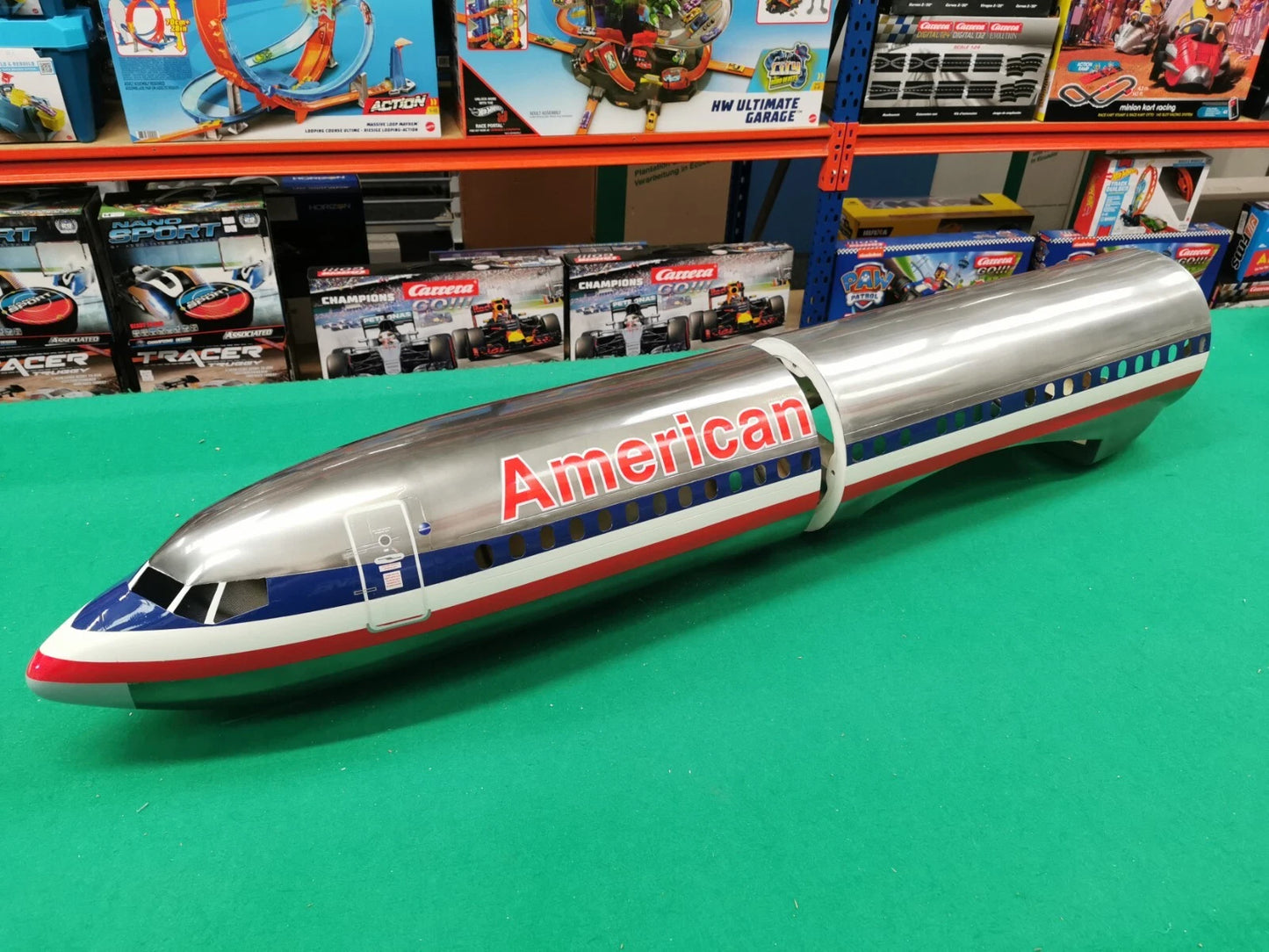 Rc Boeing 737 AA Chrome Airliner Twin Edf 90mm Jet American Air Unassembled Kit