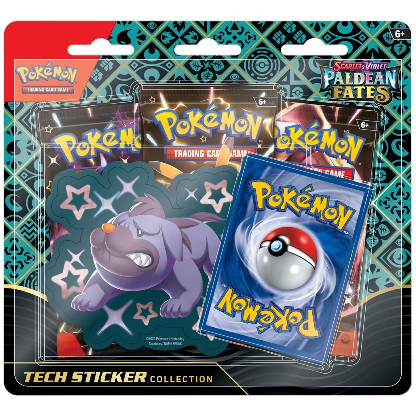 Pokemon TCG: Scarlet & Violet - Paldean Fates Tech Sticker Collection - Maschiff