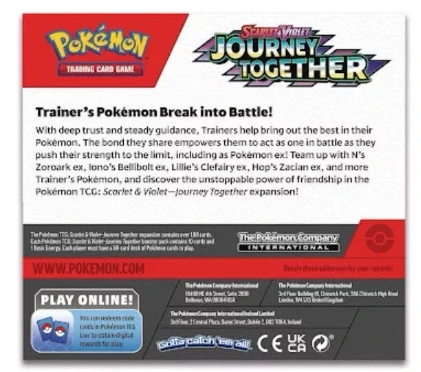 Pokémon TCG Journey Together Booster Box (36 Packs) New & Factory Sealed