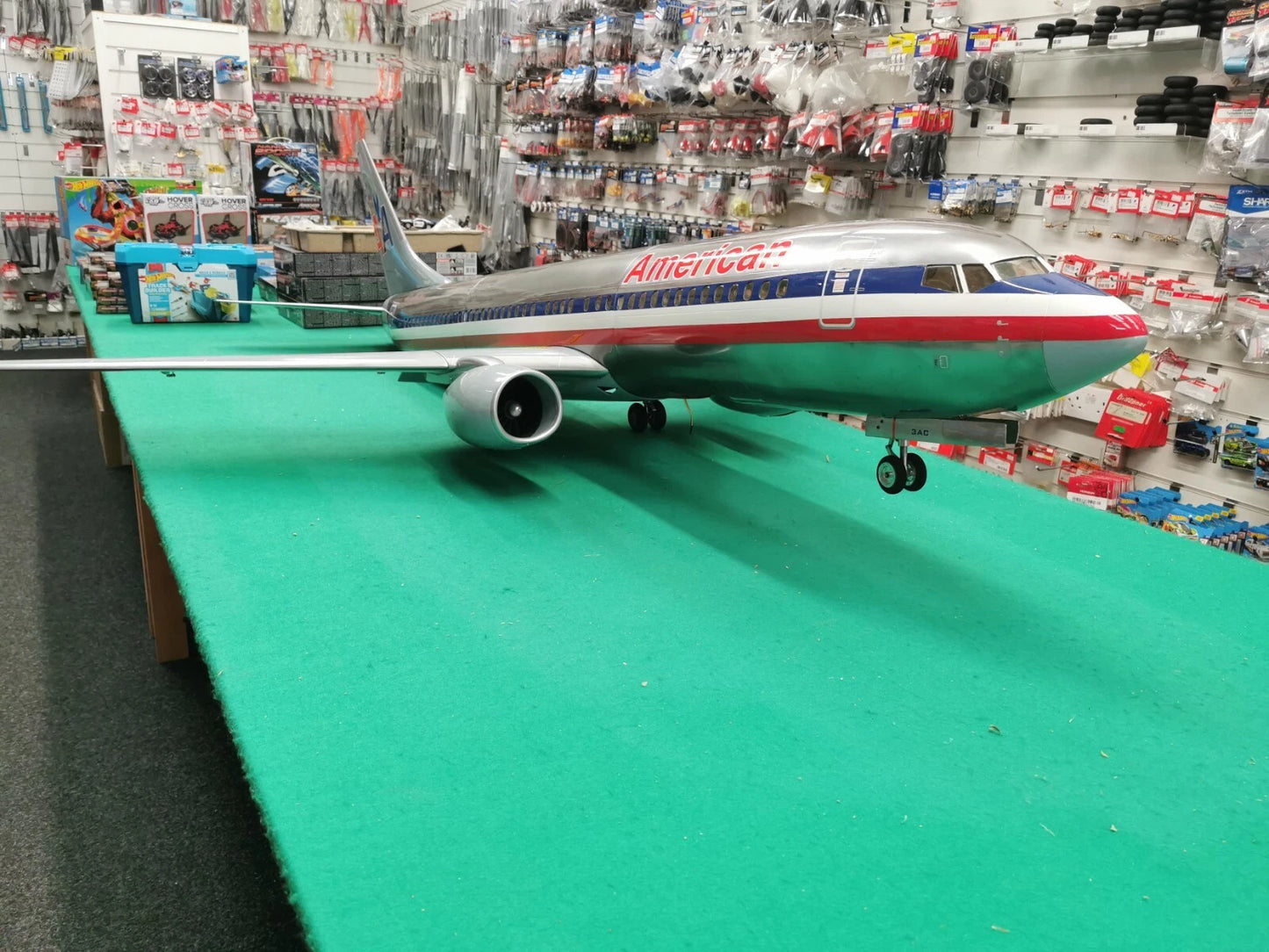 Rc Boeing 737 AA Chrome Airliner Twin Edf 90mm Jet American Air Unassembled Kit