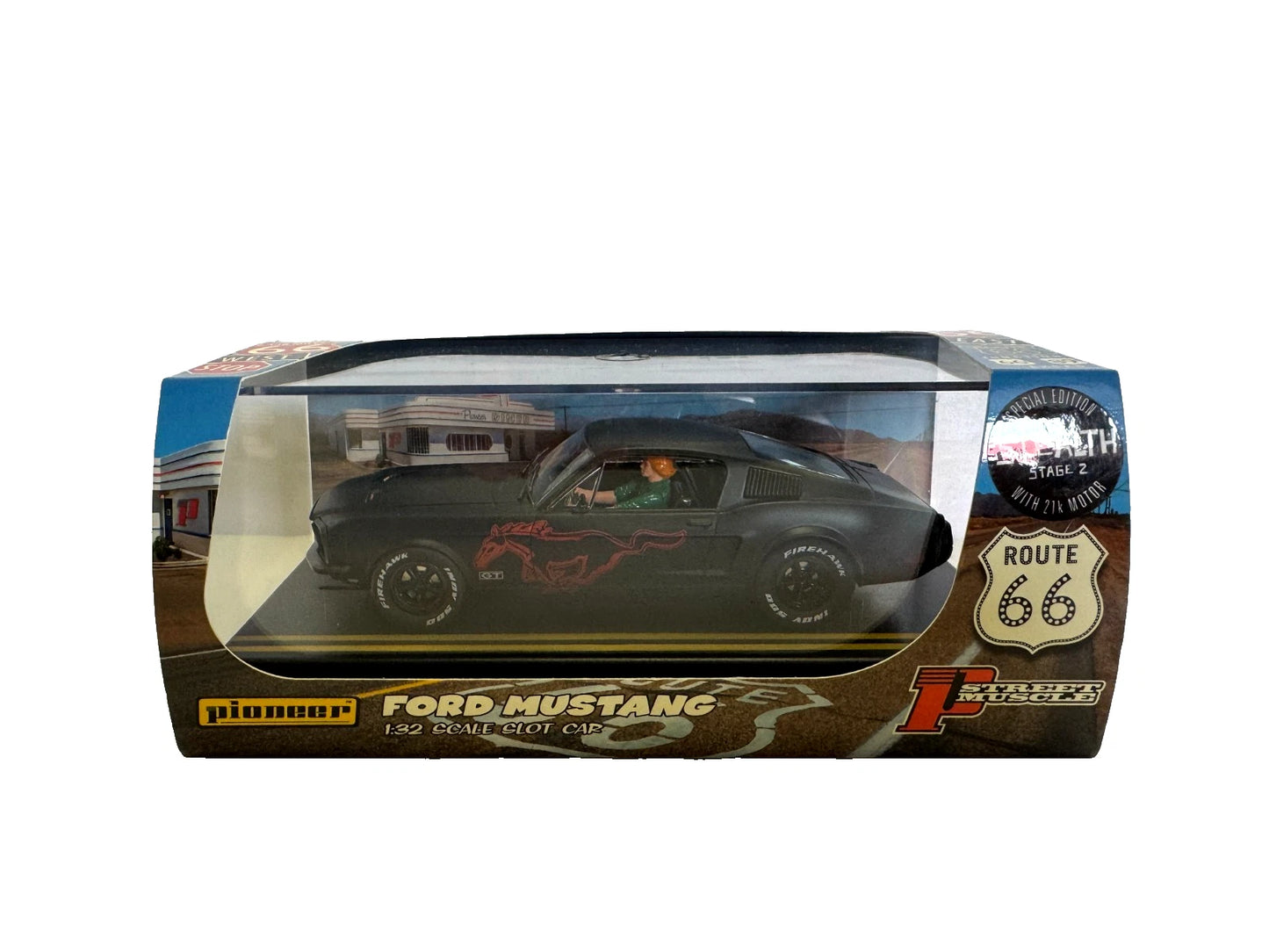 Pioneer Slot Car Mustang Fastback 390 GT Stealth P064 Limited Edition