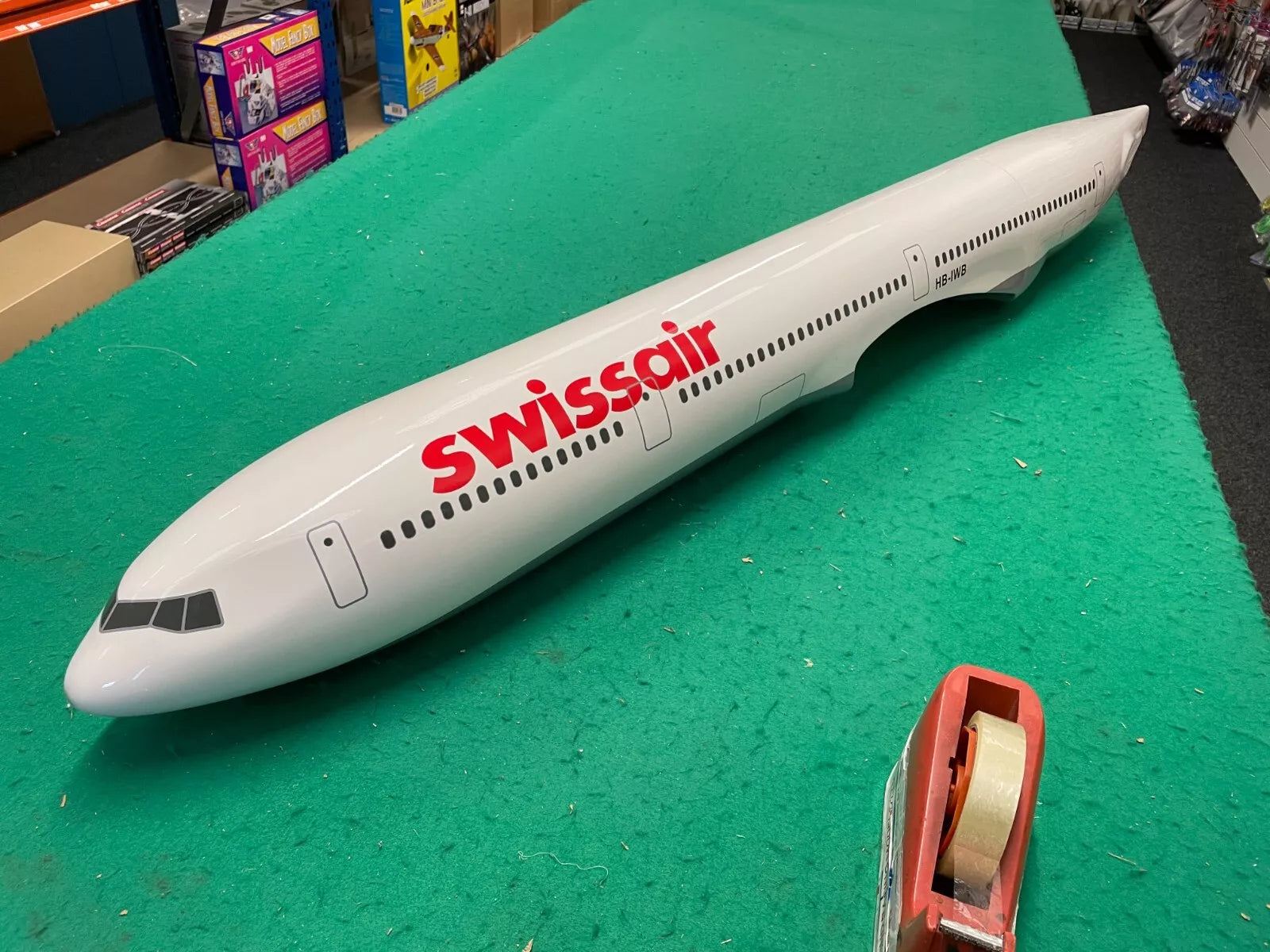 FlyFly Rc MD11-SWISS AIR (Kit) Twin 70mm EDF Jet Airliner Unassembled ...